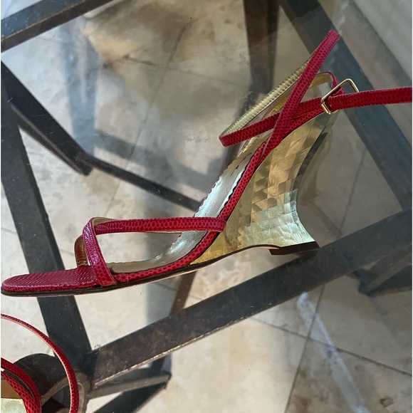 Daniel Barbara Red mirrored heels - Picture 4 of 5